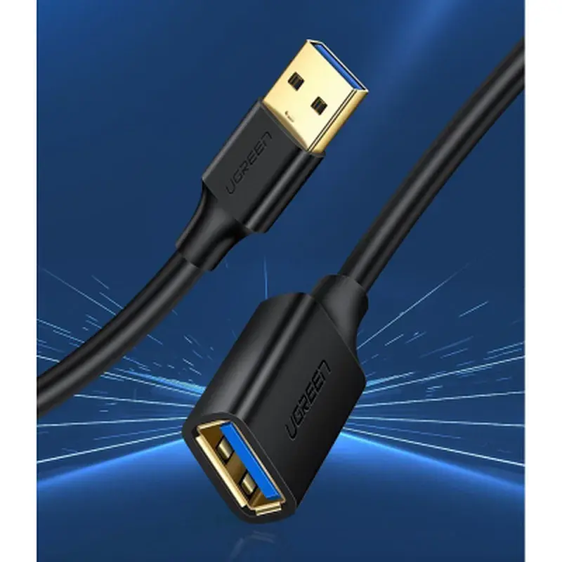 Дата кабель USB 3.0 AM/AF 0.5m US129 black Ugreen (30125) - фото 5
