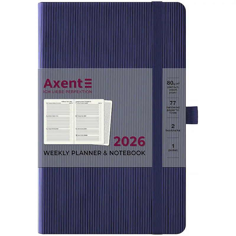 Щотижневик Axent 2026 Partner Lines 125 x 195 мм темно - синій (8515-26-02-A) - фото 2