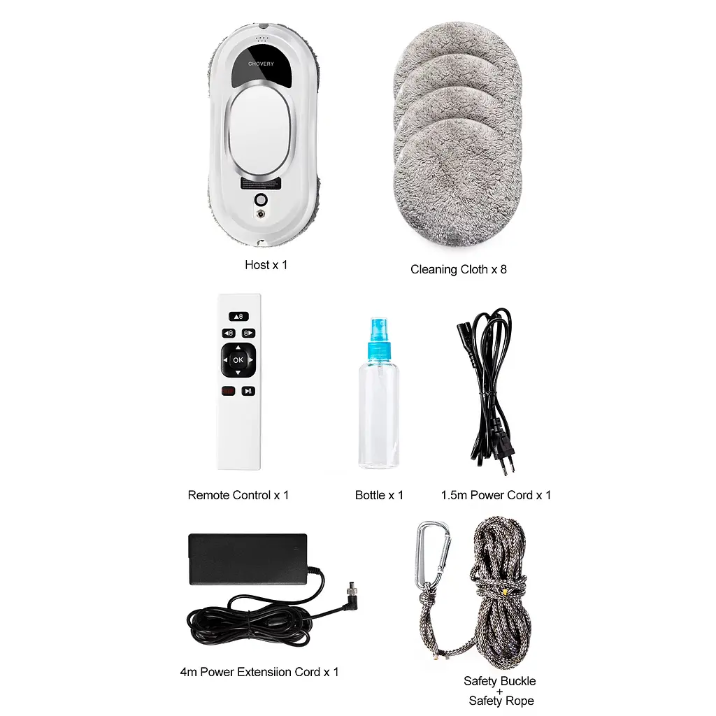 Робот для миття вікон Chovery CL1 Білий (CL1W) - фото 3