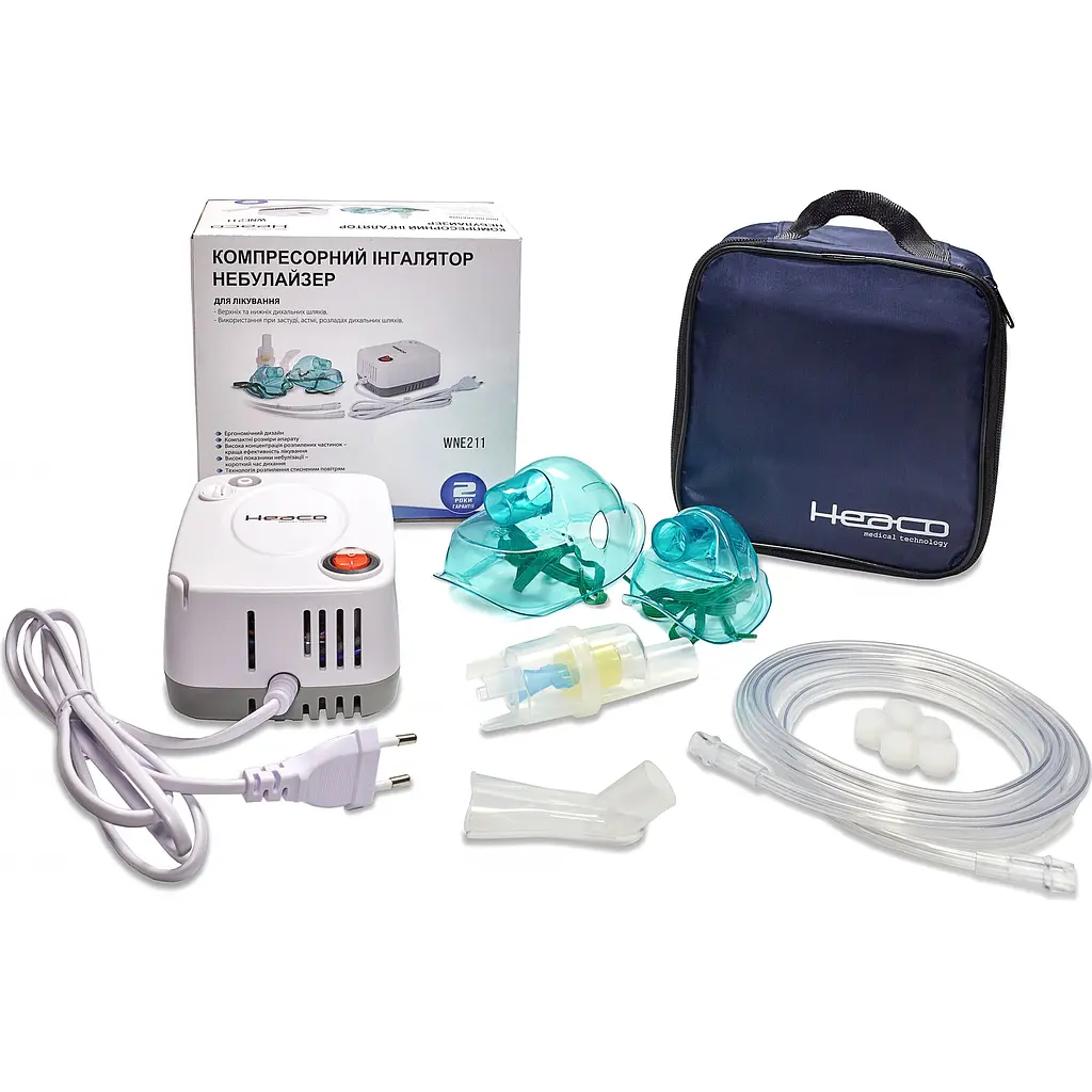 Компресорний інгалятор небулайзер Heaco WNE211 - фото 4