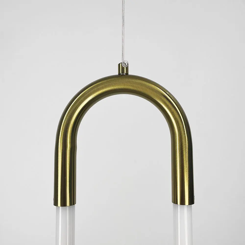 Підвіс зі світлодіодним овалом у латунному корпусі | Арт. A 074/1 AB | Line F - фото 2