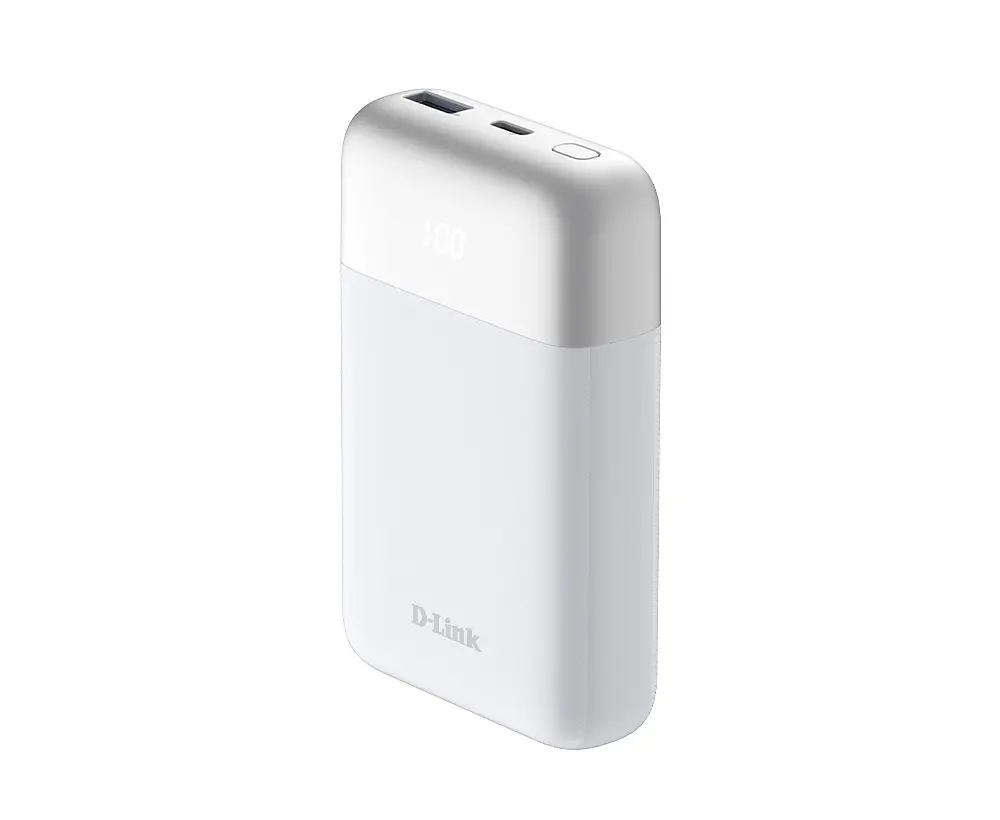 Акумулятор портативний літій-іонний D-Link Power Bank 10000мА*рік 18Вт 1xUSB-A, 1xUSB-C, білий - фото 7
