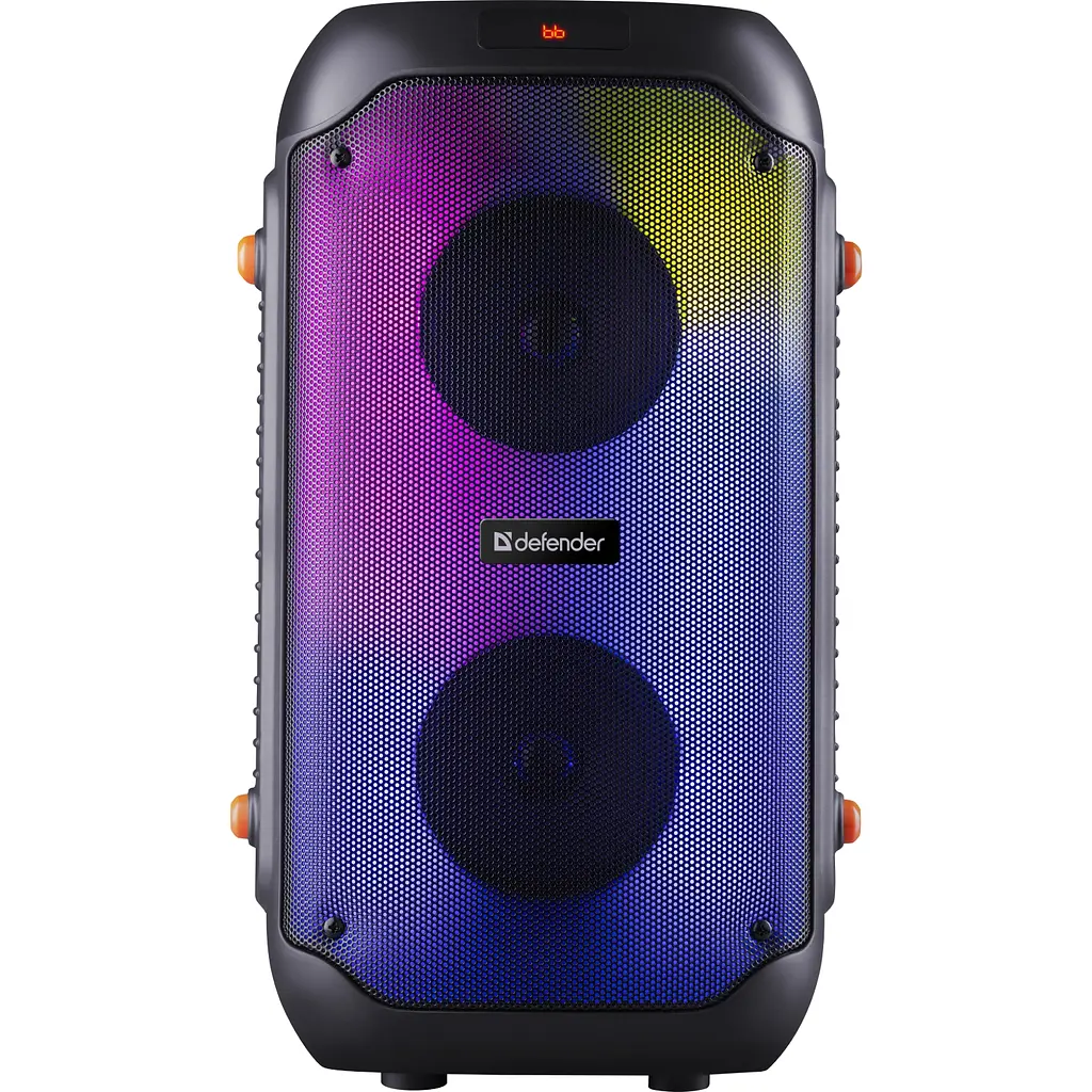 Акустична система 2.0 Defender Boomer 25, 25Вт RGB/BT/FM/USB/TF/AUX/MIC, чорна