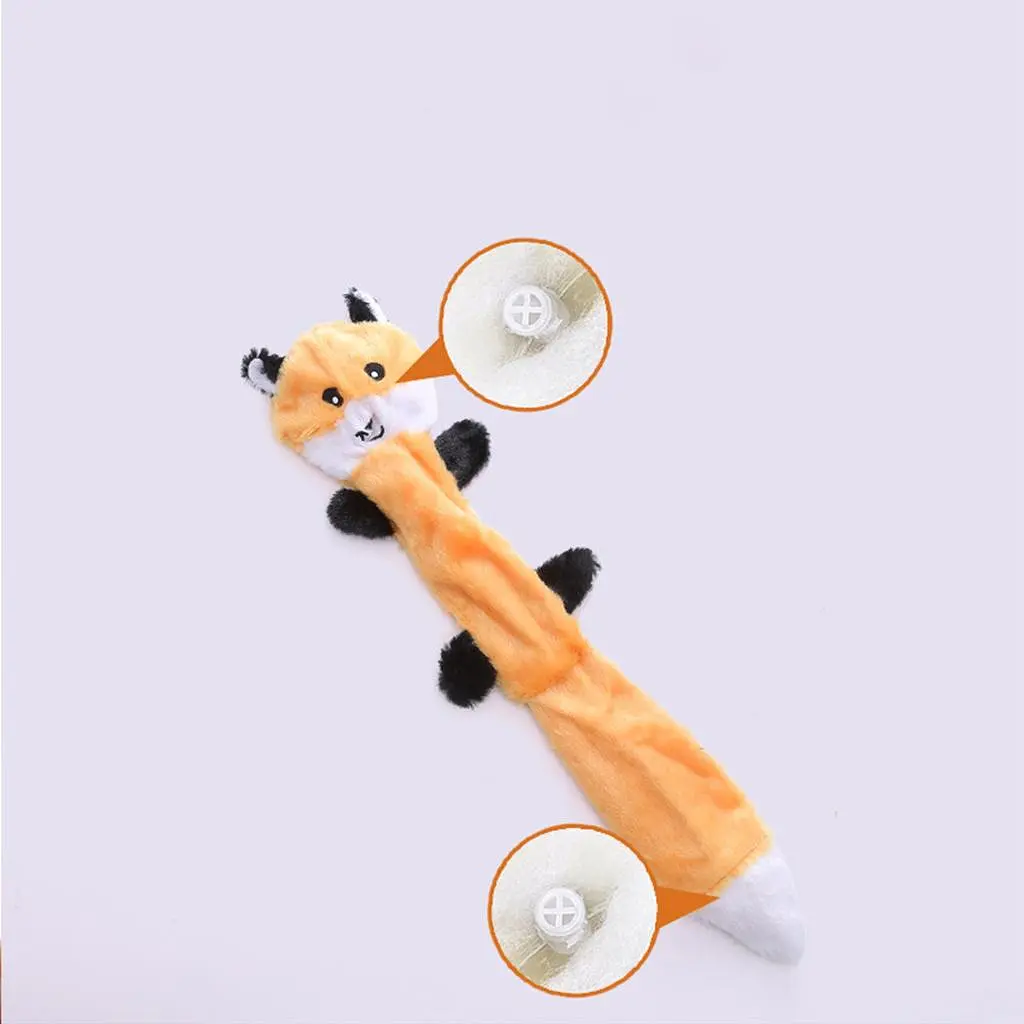 М'яка плюшева іграшка для прорізування зубів без набивання Derby Squeaky Dog Toy - фото 3