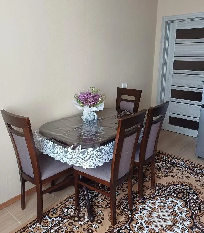 Силиконовая скатерть овальная с кружевом Арка 15 см 200х130 см Белый - фото 3