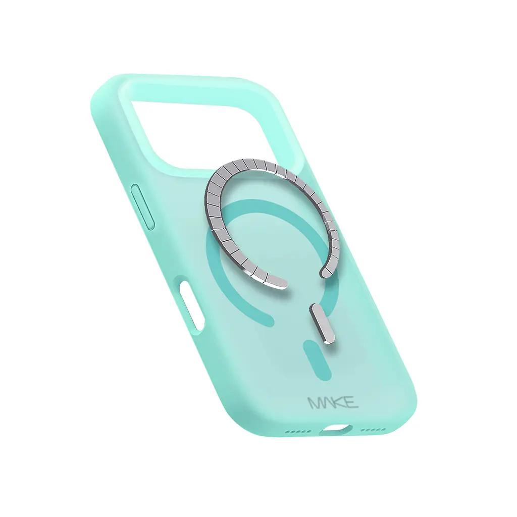 Чохол MAKE Apple iPhone 17 Pro Silicone Aura Magnet Cyan - фото 5