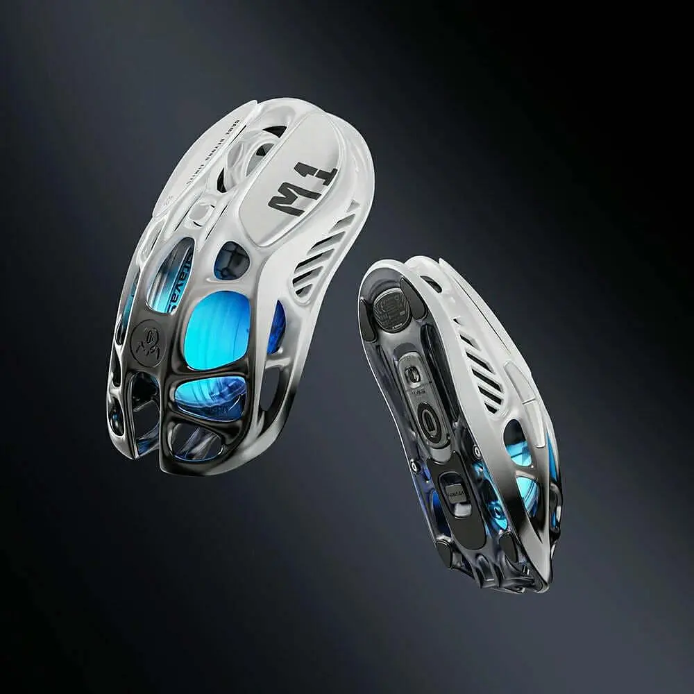 Миша GravaStar Mercury M1 Pro, BT/WL/USB-A, RGB, чорно-білий (GRAVASTARM1PRO_GBLK) - фото 5