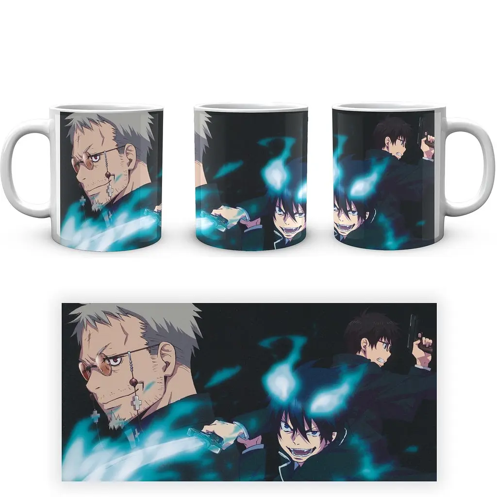 Кухоль GeekLand Blue Exorcist Синій Екзорцист BE 02.27 330 мл білий - фото 4