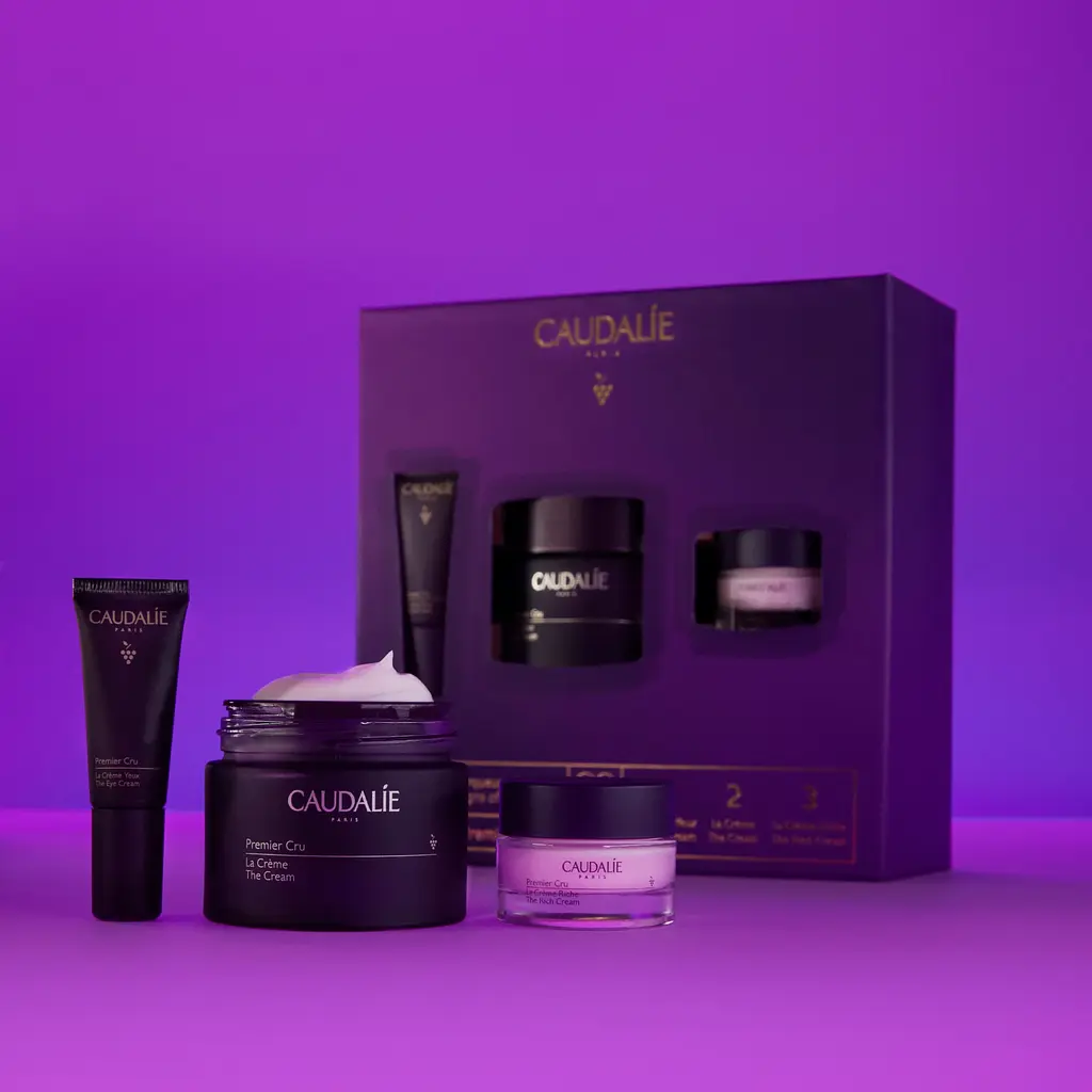 Набір Caudalie Premier Cru: Крем для шкіри навколо очей Premier Cru, 5 мл + Крем Premier Cru, 50 мл + Крем Premier Cru Rich, 15 мл (2845) - фото 2