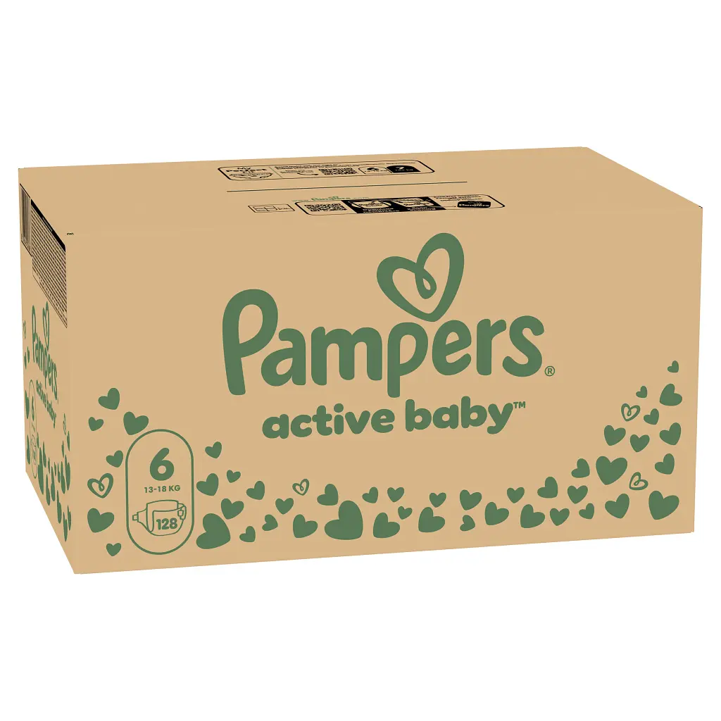 Підгузки Pampers Active Baby Розмір 6 (Extra Large) 13-18 кг 128 шт (8006540032688) - фото 2