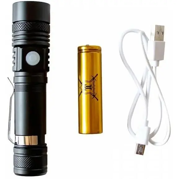 Акумуляторний ліхтар BL-518-T6 Zoom світлодіодний ручний 18650 - фото 8