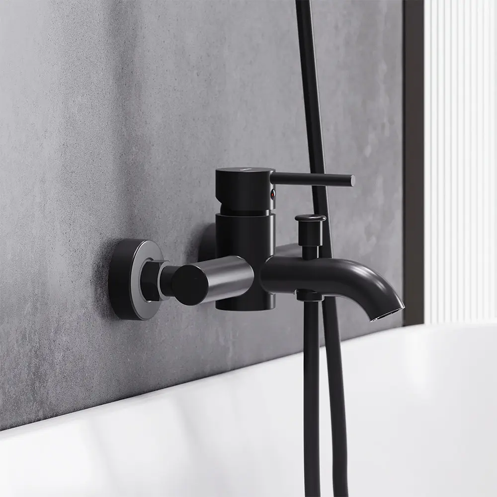 Змішувач для ванни Damixa Scandinavian Pure black 361000300 - фото 2