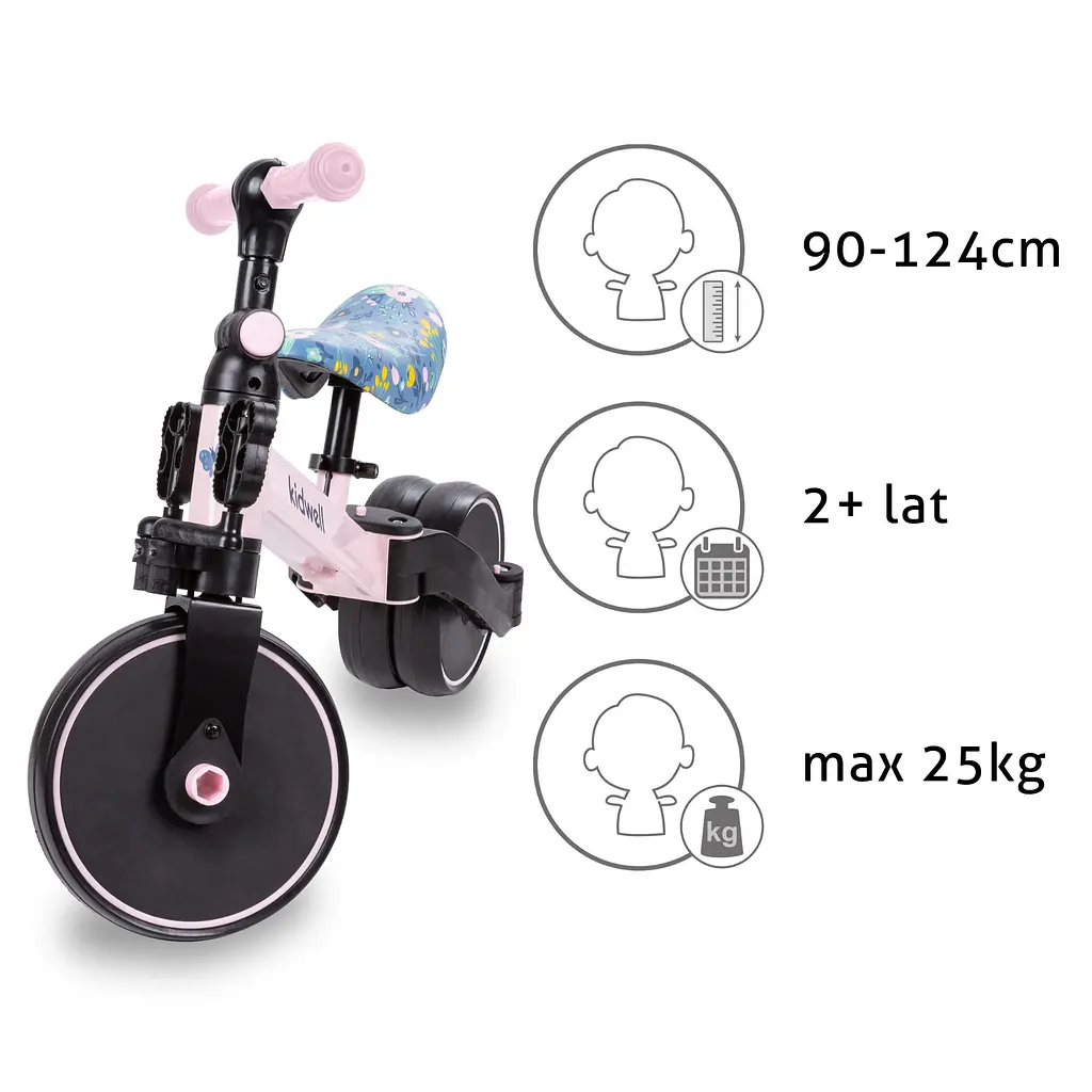 Біговел велосипед Kidwell 3 в 1 Pico Flower - фото 10