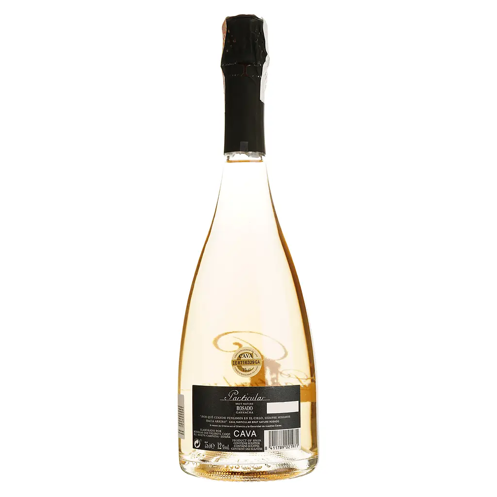 Игристое вино Particular Cava Blanc de Noirs Rose розовое брют натюр 0.75 л - фото 2
