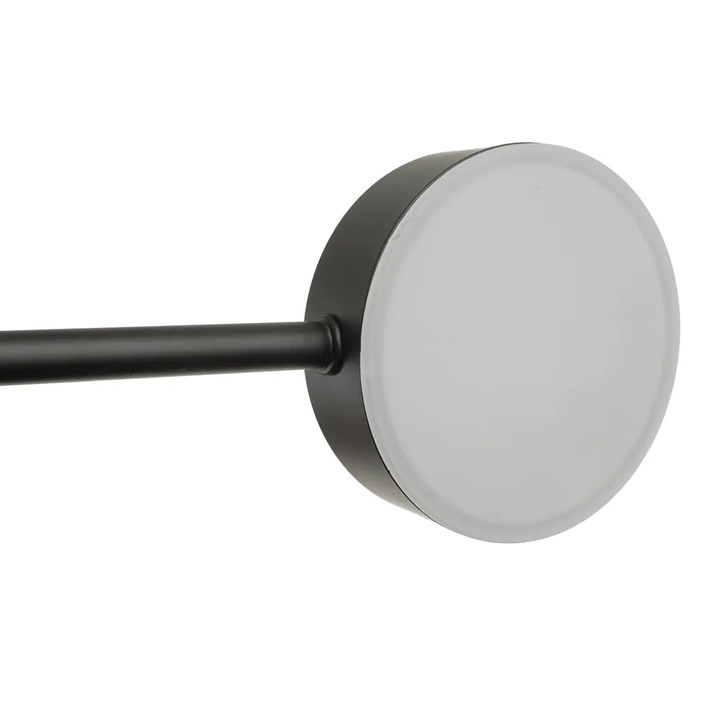 Люстра стельова Brille в спальню LED 42W WW+NW+CW BK (BR-01 634C/6) - фото 3