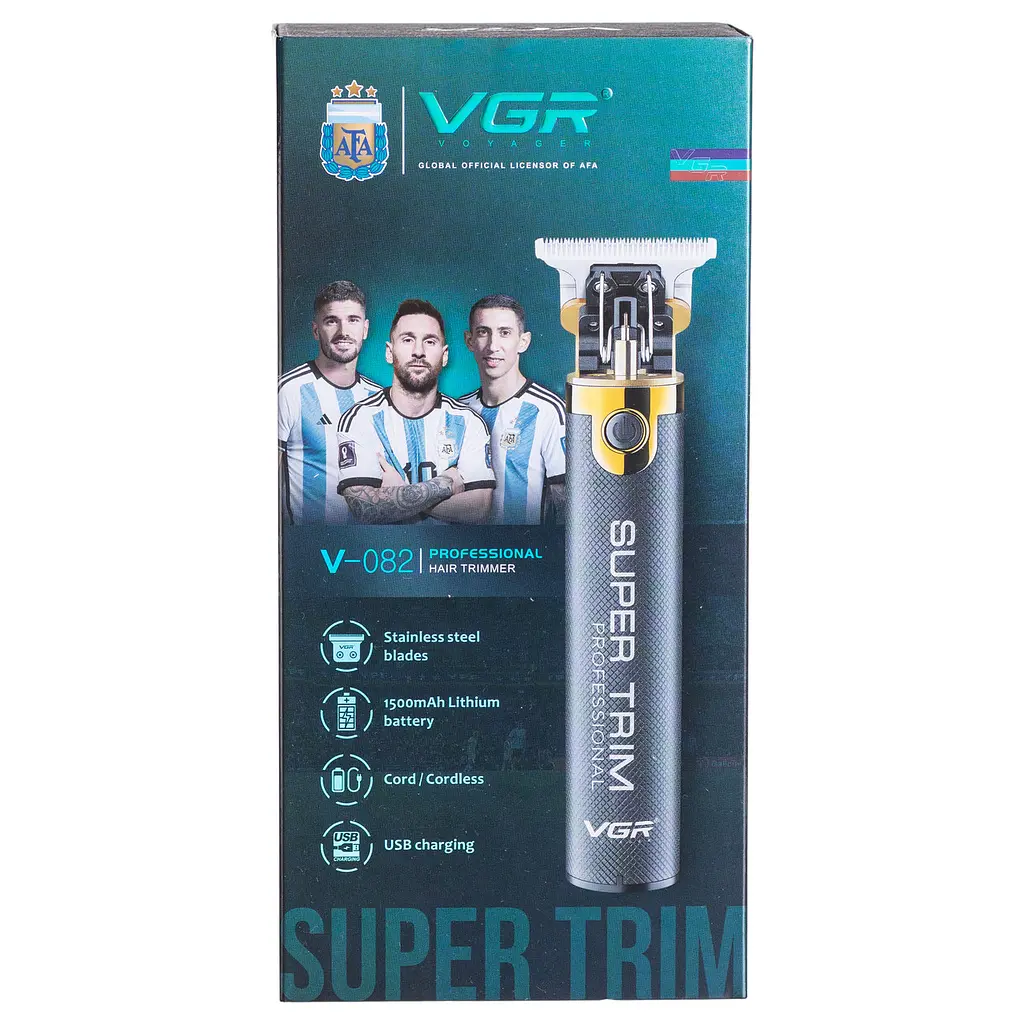Тример для стрижки VGR V-082 акумуляторний з насадками, чорний VGR HP-V-082 - фото 9