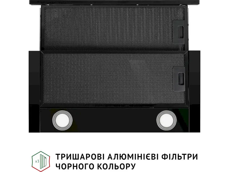Витяжка телескопічна Perfelli TL 6212 Full BL 700 LED - фото 8