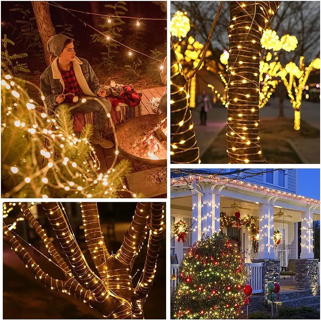 Гірлянда Lezonic 220 LED Fairy Lights Outdoor Power, 8 м/8 режимів, ПВХ Fairy Lights з дистанційним упрв - фото 2