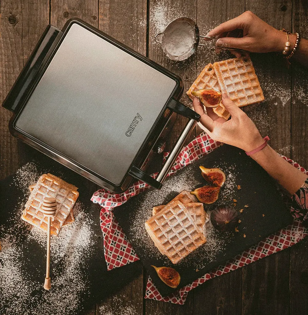 Электрическая вафельница Camry CR 3025 XL на 4 вафли - фото 6