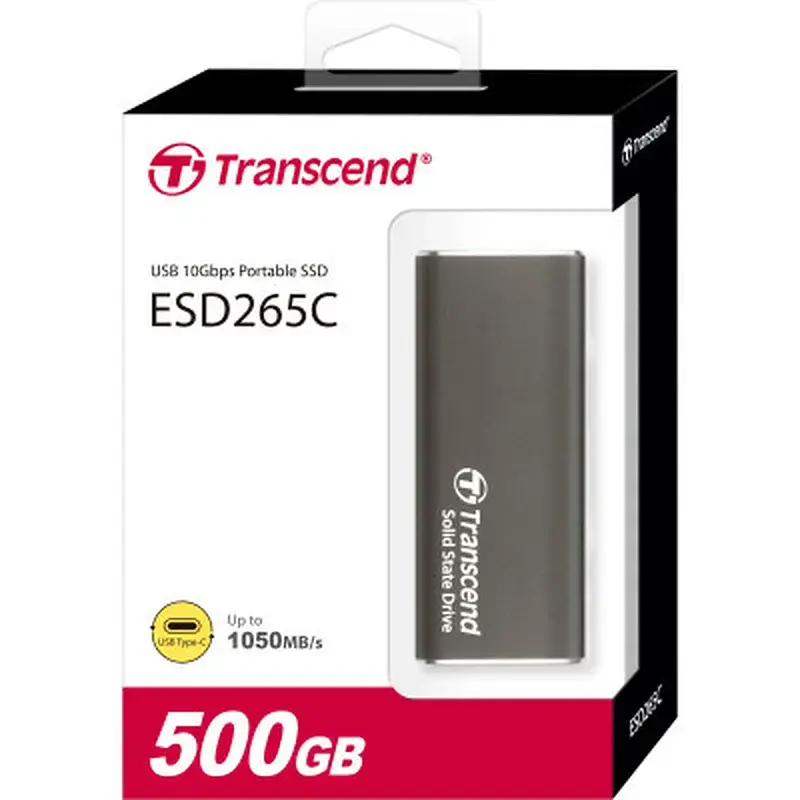Накопичувач SSD USB-C 500GB Transcend (TS500GESD265C) - фото 4