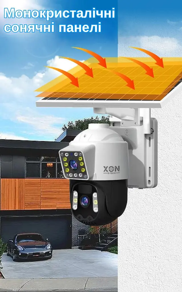 IP-камера уличная с аккумулятором XON 4G 10000mAh Solar 1080P SmartCam (HCBSM22VW 7461) Белая - фото 9
