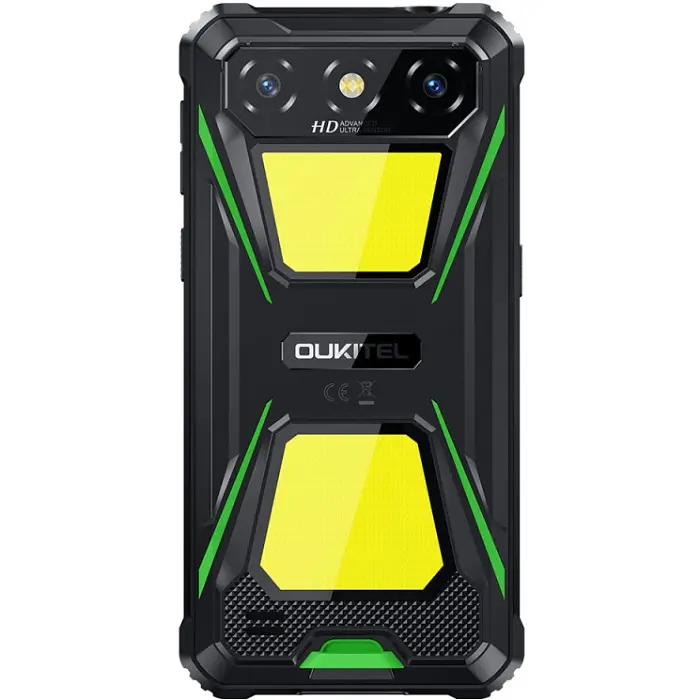Смартфон Oukitel G5 6" HD+ /4GB/256GB T310 /6300mAh /Ліхтар/13+5Мп/ IP69K/Green - фото 5