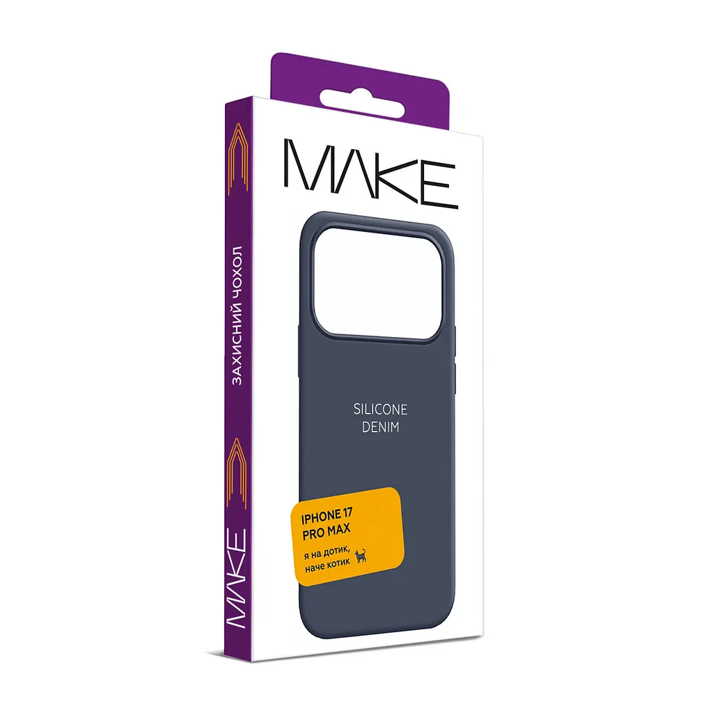 Чохол MAKE Apple iPhone 17 Pro Max Silicone Denim - фото 5