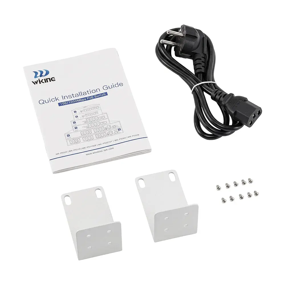PoE-комутатор 27-портовий некерований Wiking WK-PS227GF, 24x100Mbps PoE, 2x1000Mbps Uplink, 1x1000Mbps SFP, 270W (73-00273) - фото 9
