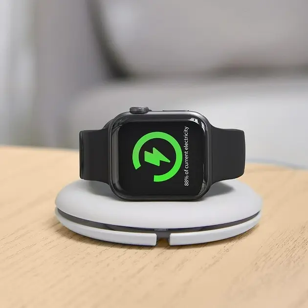 Підставка для бездротової зарядки Apple Watch Baseus Planet Cable Winder білий (ACSLH-02) - фото 2