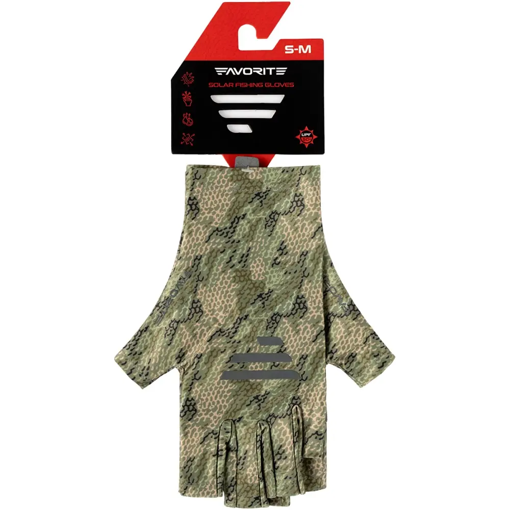 Рукавички Favorite Solar Fishing Gloves 5 Cut S/M к:khaki - фото 5