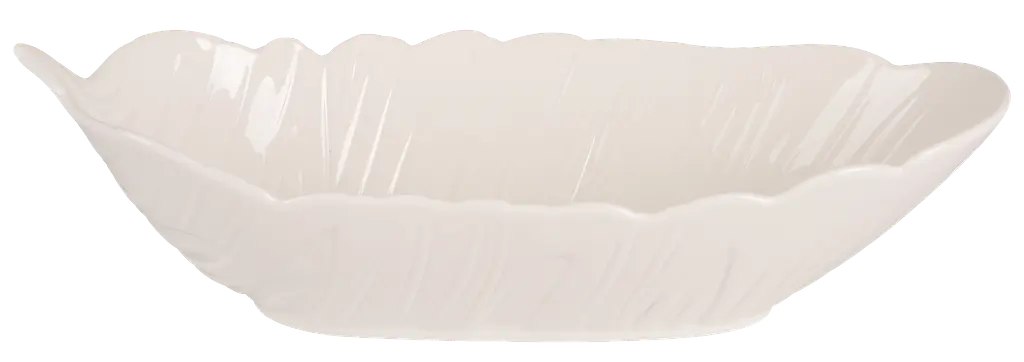 Блюдо Led Deep Leaf White 35х14х8 см kuh0016129 - фото 2