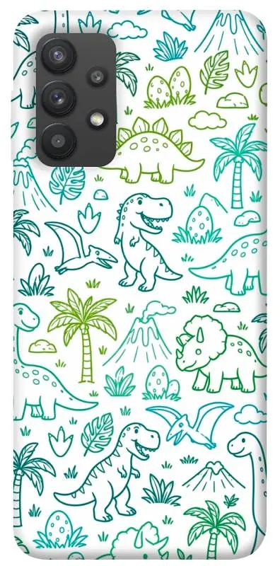 TPU чохол Demsky Dino pattern для Samsung Galaxy A32 (A325F) 4G