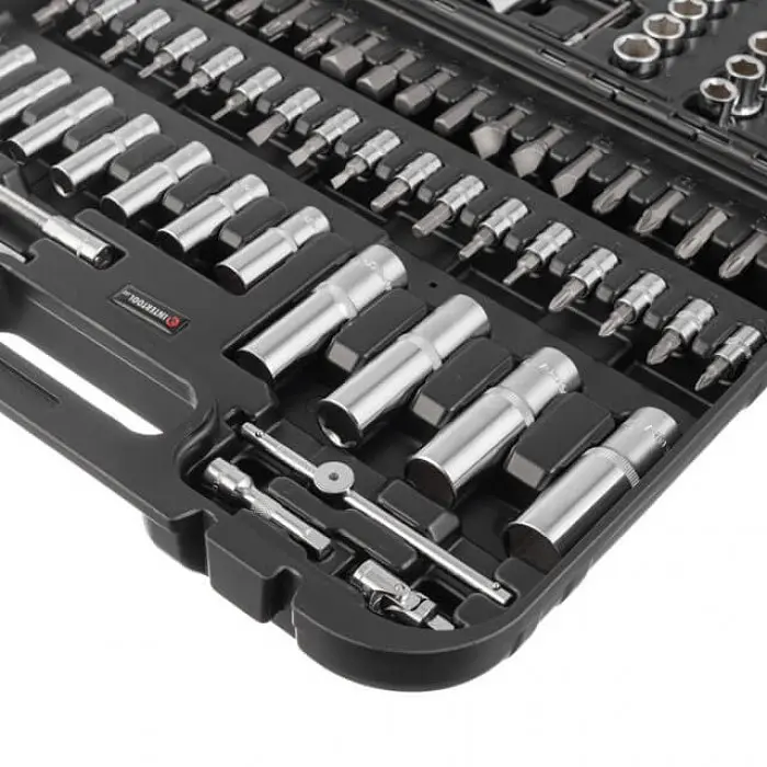 Набор инструментов, 1/2" + 1/4", Cr-V, 94 ед., головки: 4-32 мм, кейс Storm Intertool ET-8094 - фото 6