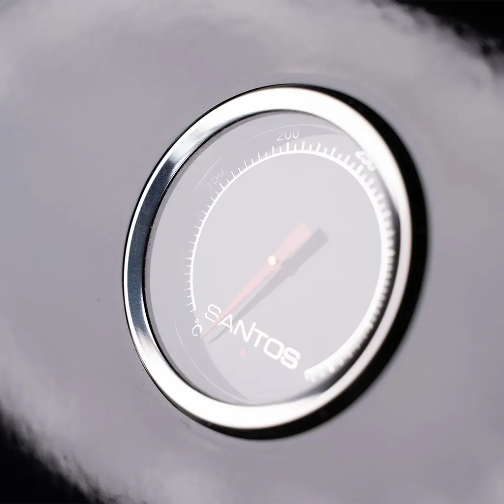 Газовий гриль Santos S-318 All Black з бічним і заднім пальником, чорний повністю (890024) - фото 5