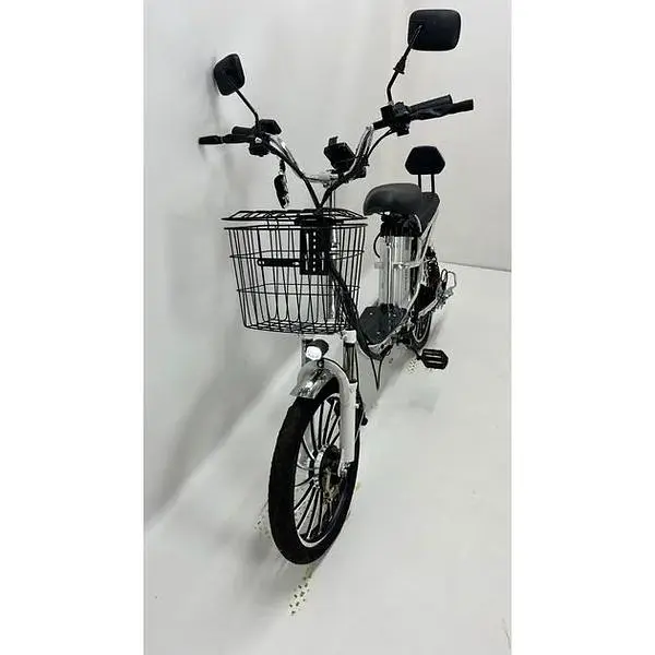 Електровелосипед Minako V4 PRO двомісний 800W/60V/24Ah із заднім амортизатором сірий - фото 4