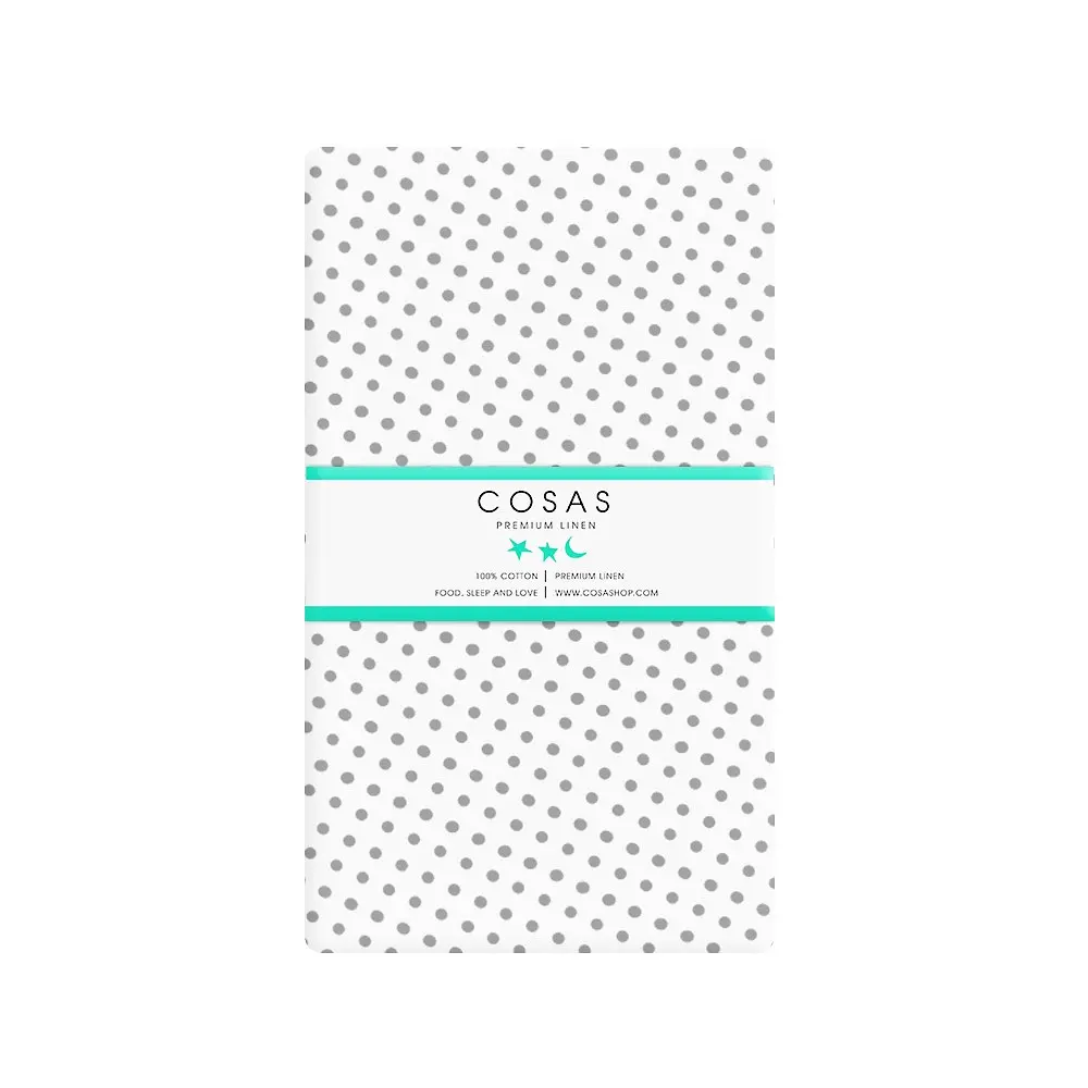Наволочка Cosas Grey Dots 40х60 см (Горох_серый_н_1) - фото 2