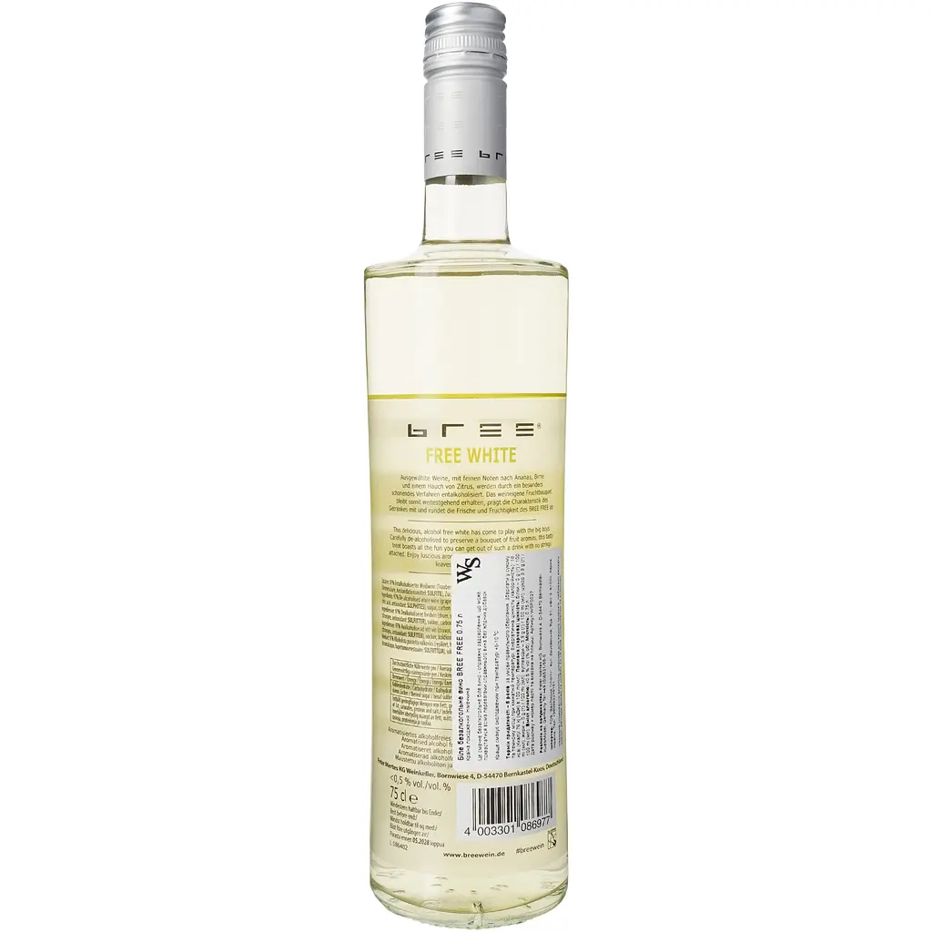 Вино безалкогольне Bree Alcoholfree White біле напівсолодке 0.5% 0.75 л - фото 4