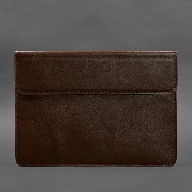 Шкіряний чохол-конверт BlankNote на магнітах для MacBook 14 Бордовий - фото 4
