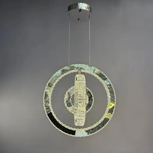 Люстра кільця Linisoln 7960-50x40x30 метал, кришталь, LED, 70 Вт, висота 120 см, ширина 50x40x30 см - фото 4