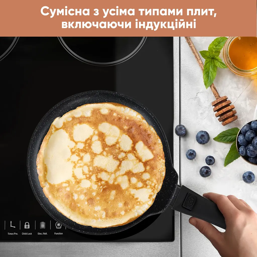 Сковорода Krauff Smart Handle для млинців з антипригарним покриттям 24 см (25-305-083) - фото 15