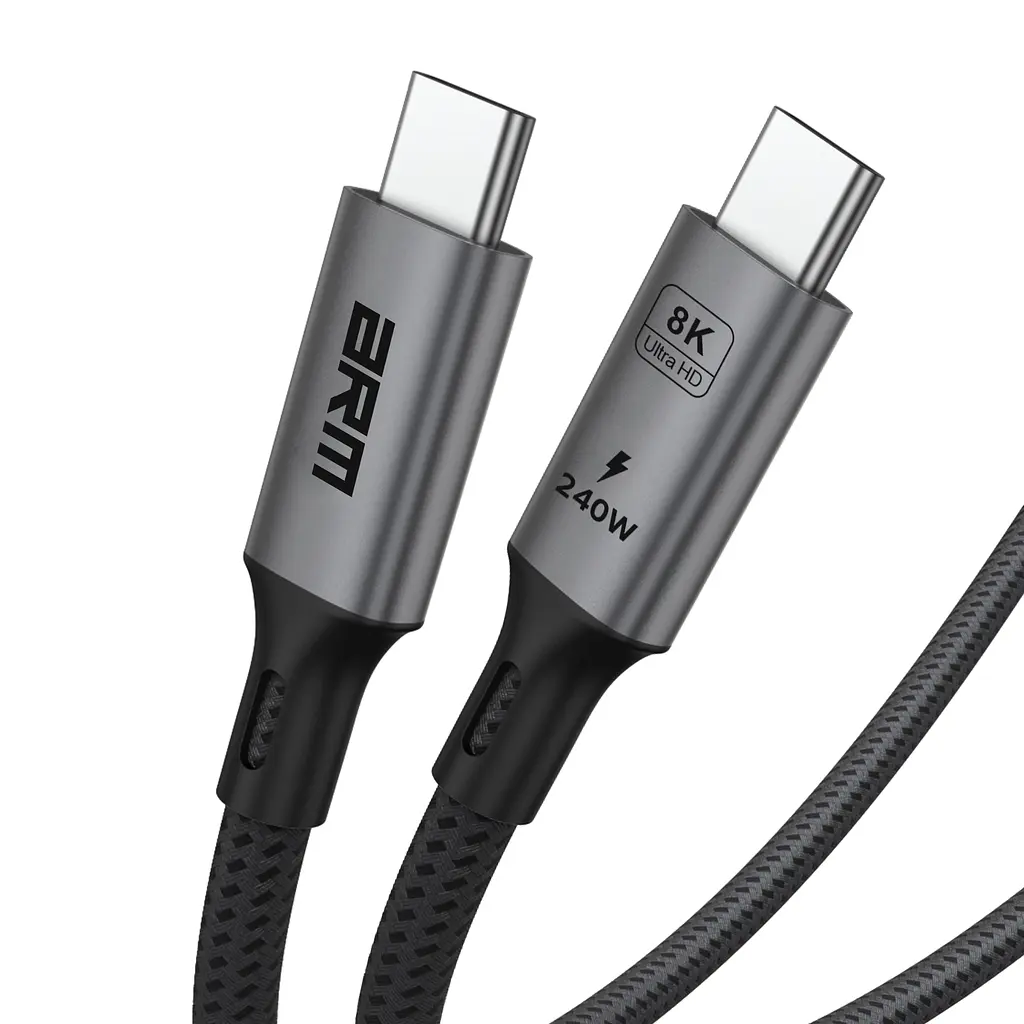 Кабель ArmorStandart USB 4.0 USB-C - USB-C 240W 8K 60hz 40Gbps 1m Black (ARM81921) - фото 4