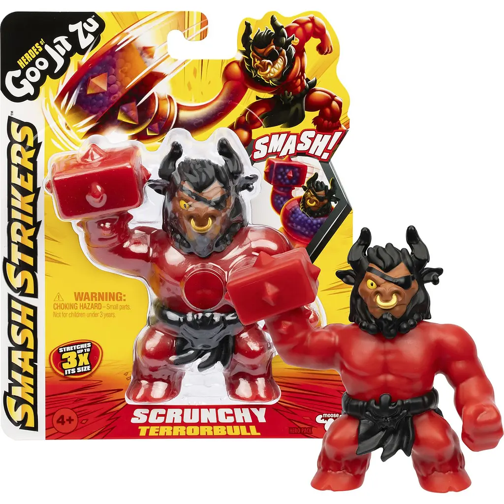 Фігурка що розтягується GooJitZu Heroes of Goo Jit Zu Stretch Strikers Squishy Terrorbull (123988) - фото 3
