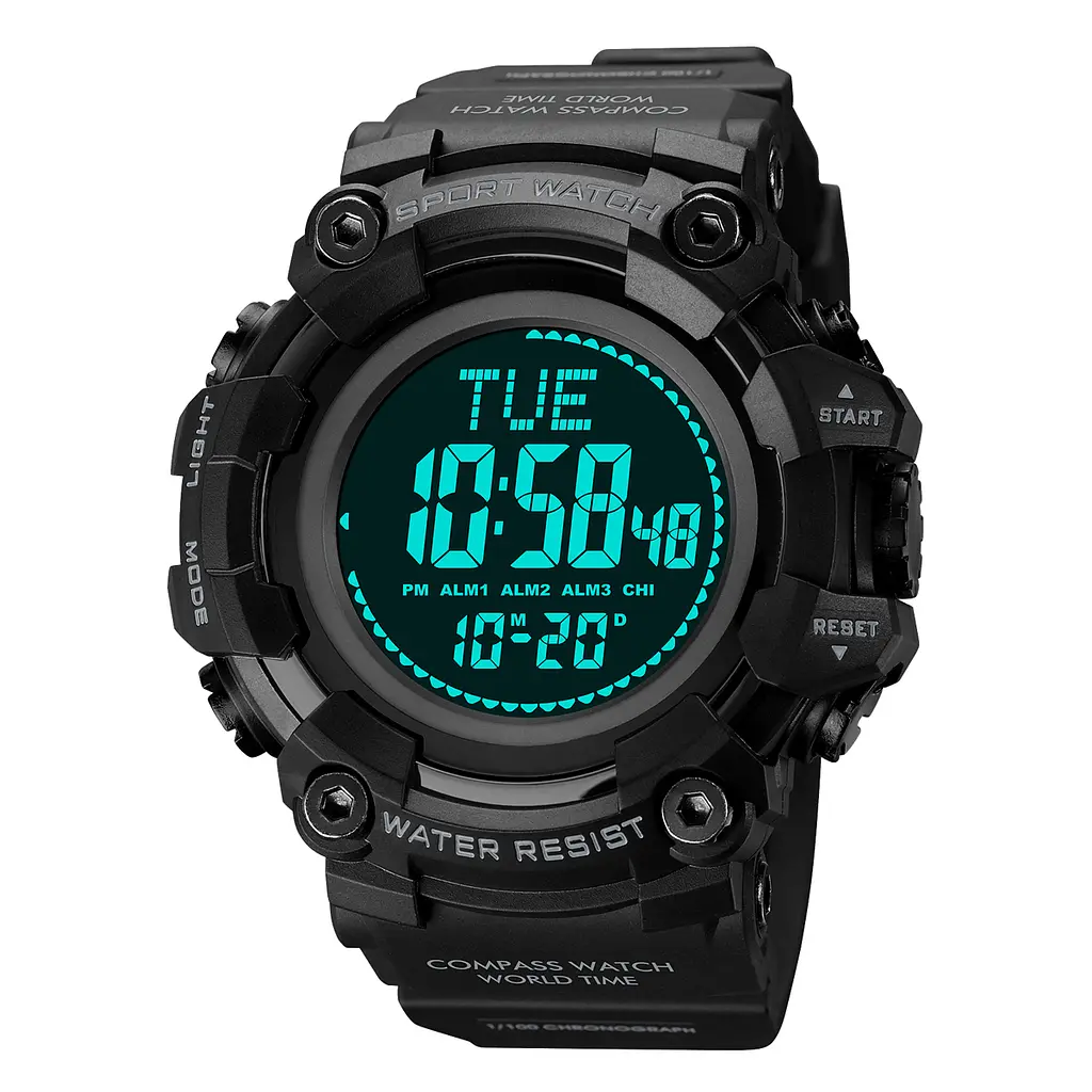 Чоловічий наручний годинник 2037BK Black Skmei acs0030369 - фото 2