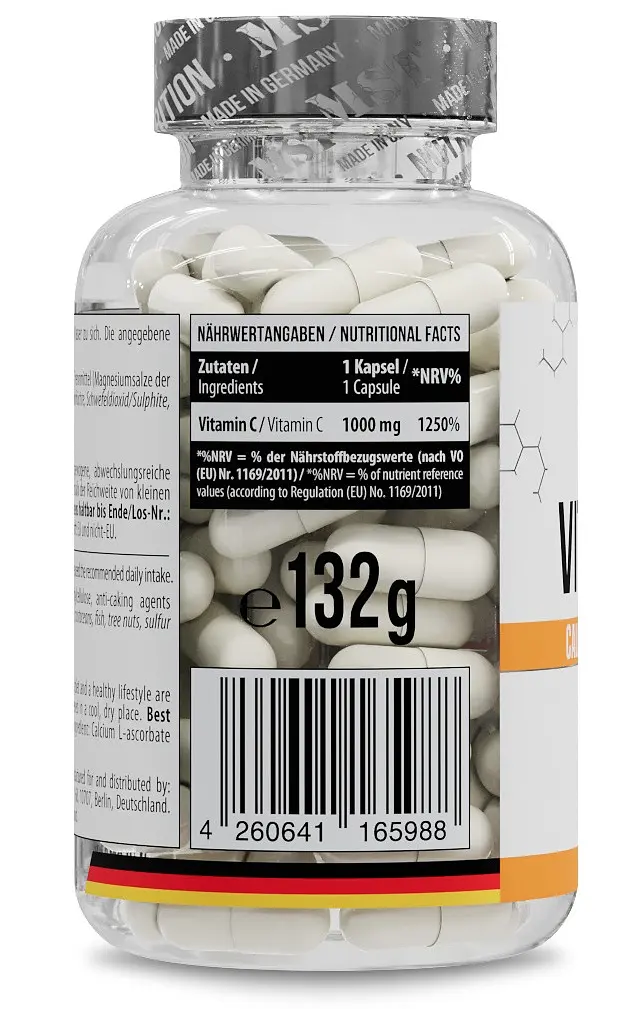 MST® Вітамін C (L-Аскорбат Кальцію) 1000 мг - 90 капсул - фото 2