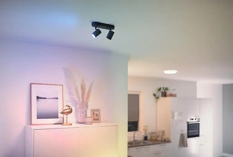 WiZ Світильник точковий накладний розумний IMAGEO Spots, 2х5W, 2200-6500K, RGB, Wi-Fi, чорний - фото 2