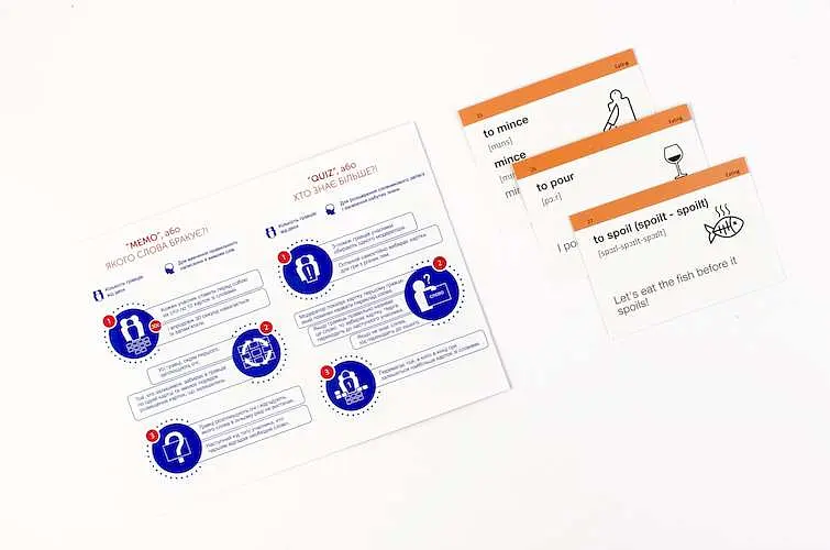 Настільна гра English Student Картки для вивчення англійської мови English Student Intermediate B1.2 (укр.) (39122600) - фото 5