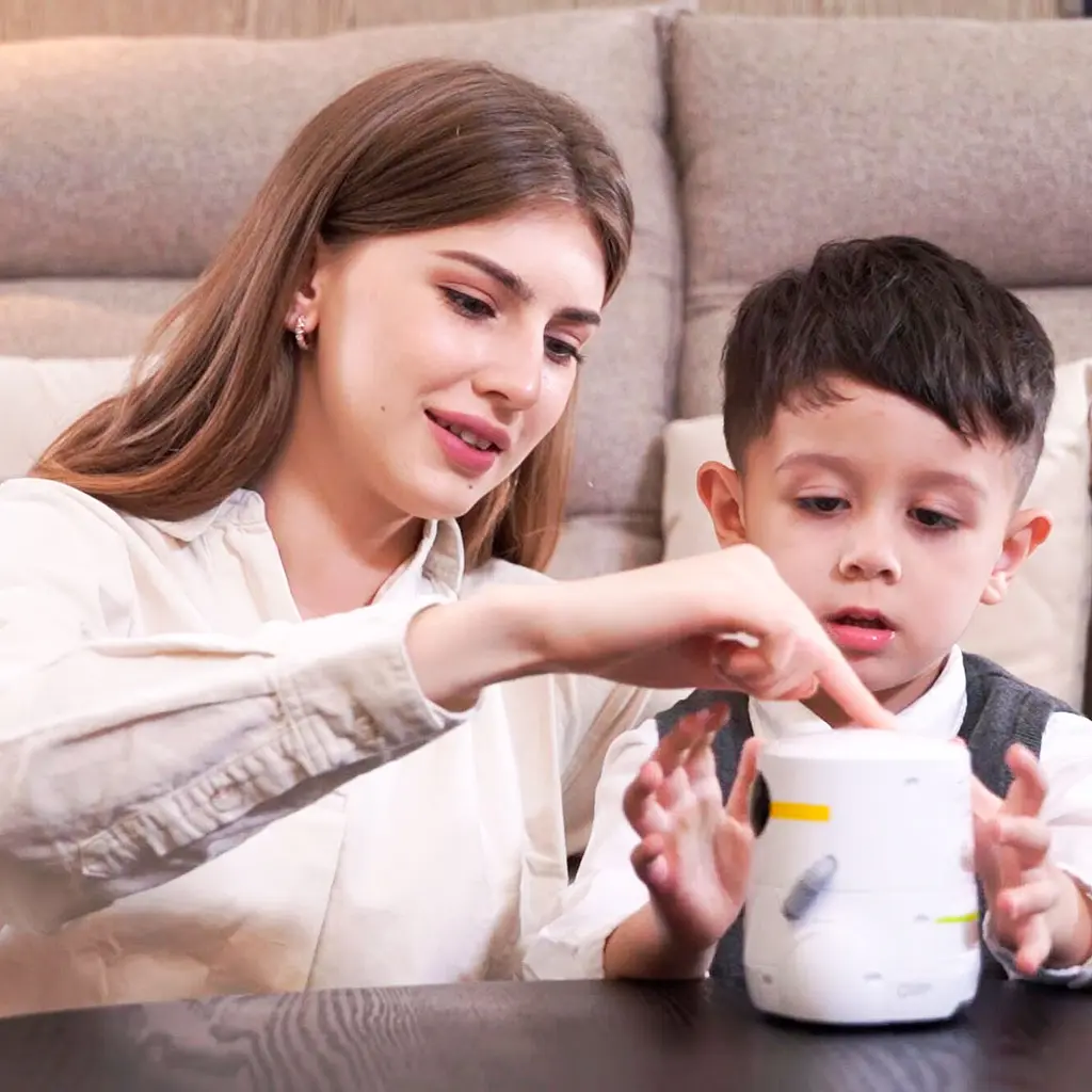 Умный робот AT-Robot с сенсорным управлением и обучающими карточками, украинский язык, белый (AT002-01-UKR) - фото 7