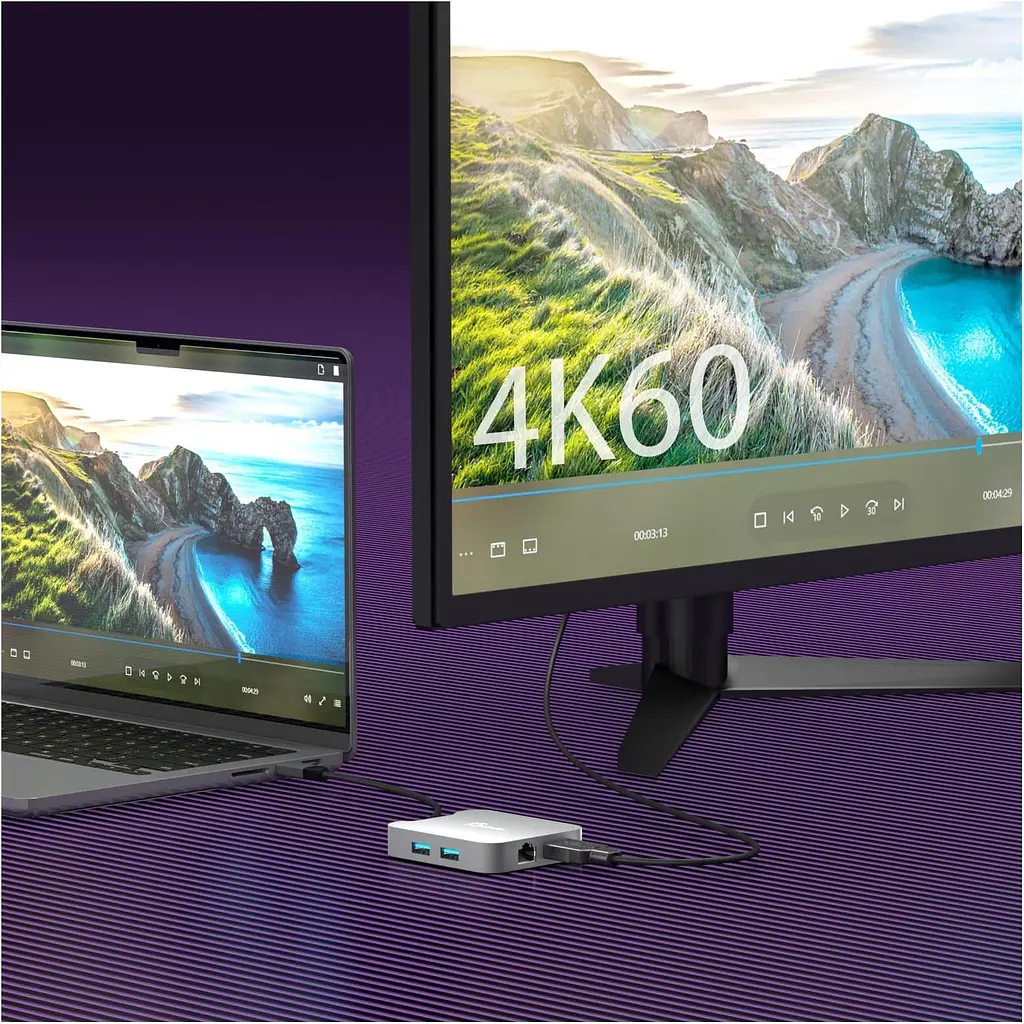 Багатопортовий мультиадаптер J5create JCD3191-N, USB Type-C 5-в-1 білий - фото 5