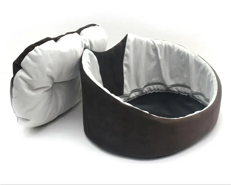 Лежак для собак та котів Zoo-hunt Містик-котик коричневий №3 425х560х190 мм - фото 3