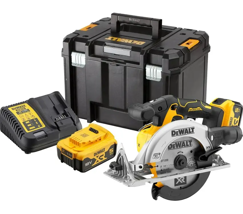 Пила дискова акумуляторна DeWalt з АКБ та ЗП DCS565P2 - фото 3